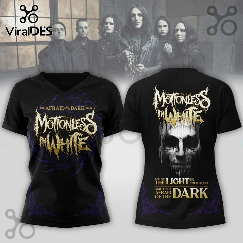 Afraid Of The Dark Motionless in White 3D T-Shirt