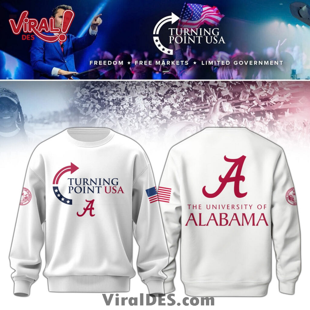 Alabama Campus Turning Point USA White Hoodie