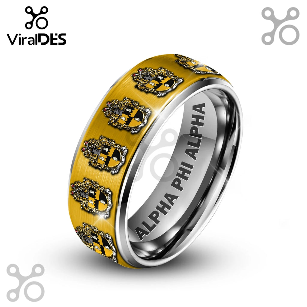 Alpha Phi Alpha Limited Edition Silver Tungsten Ring