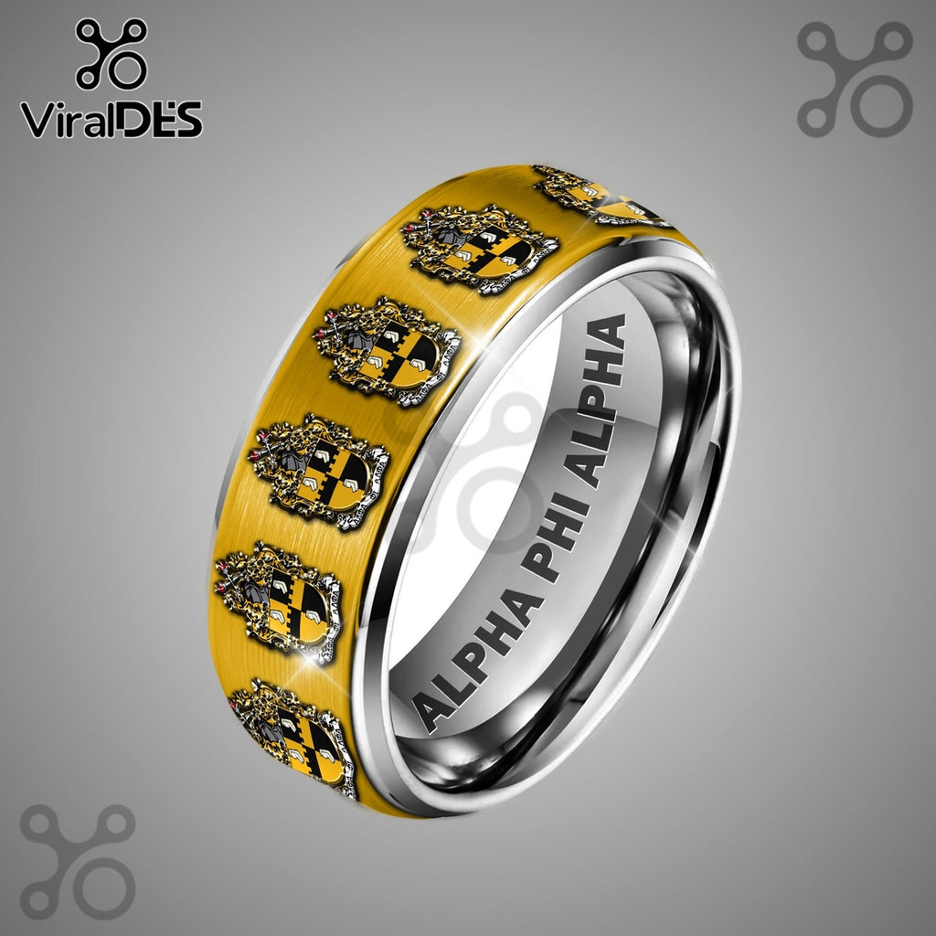 Alpha Phi Alpha Limited Edition Silver Tungsten Ring