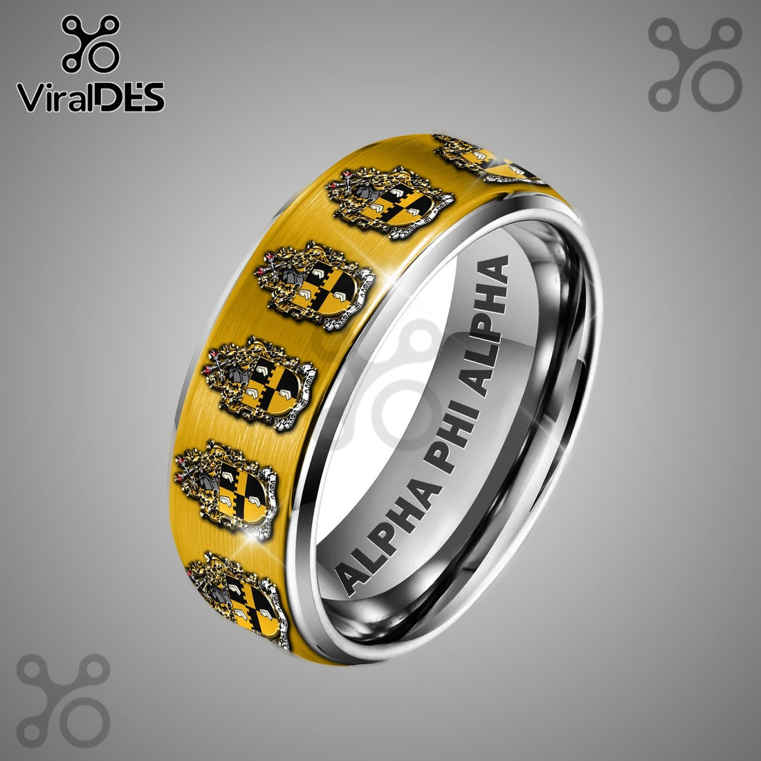 Alpha Phi Alpha Limited Edition Silver Tungsten Ring