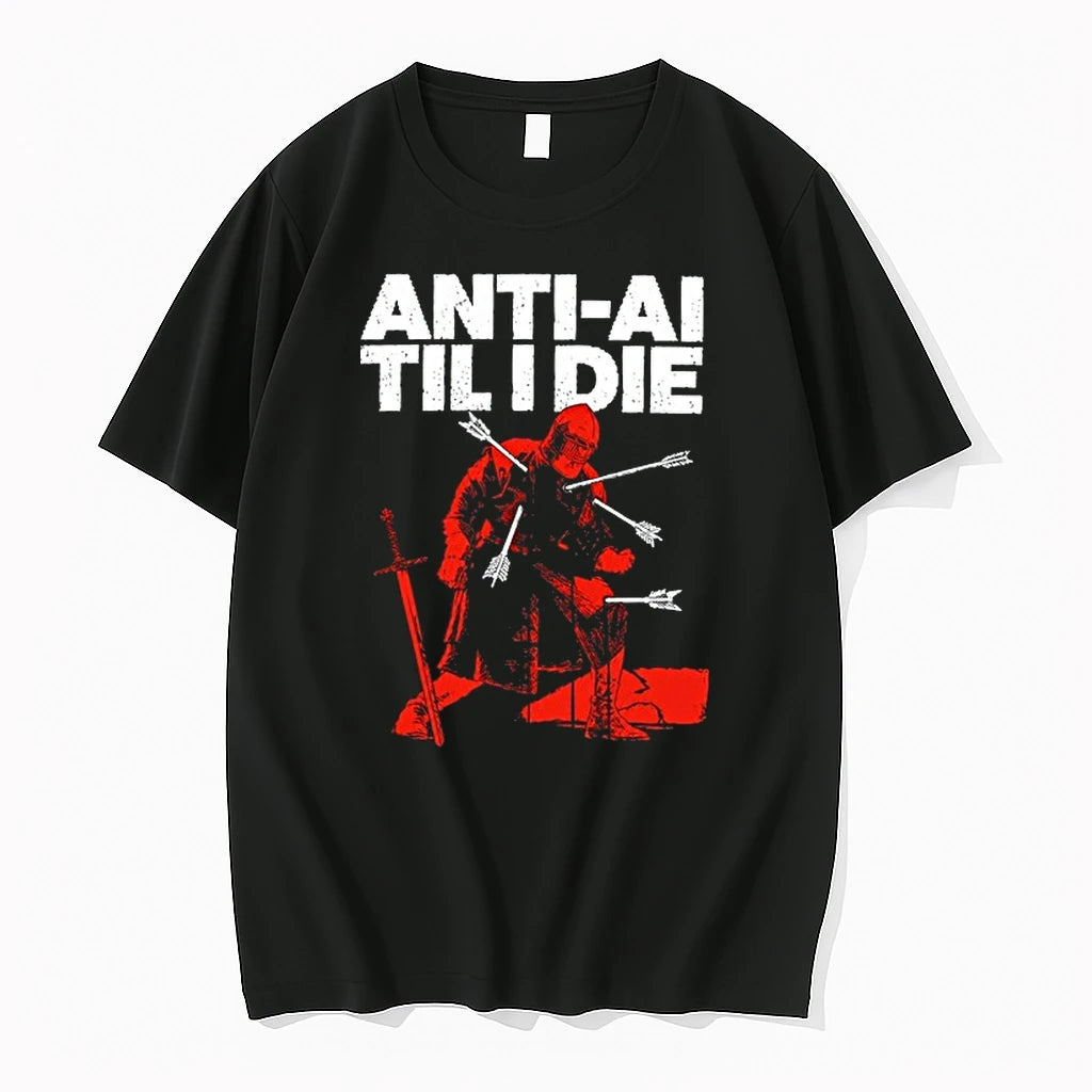 Anti Ai Til I Die Knight Warrior Anti Ai 0 Tshirts Sweater