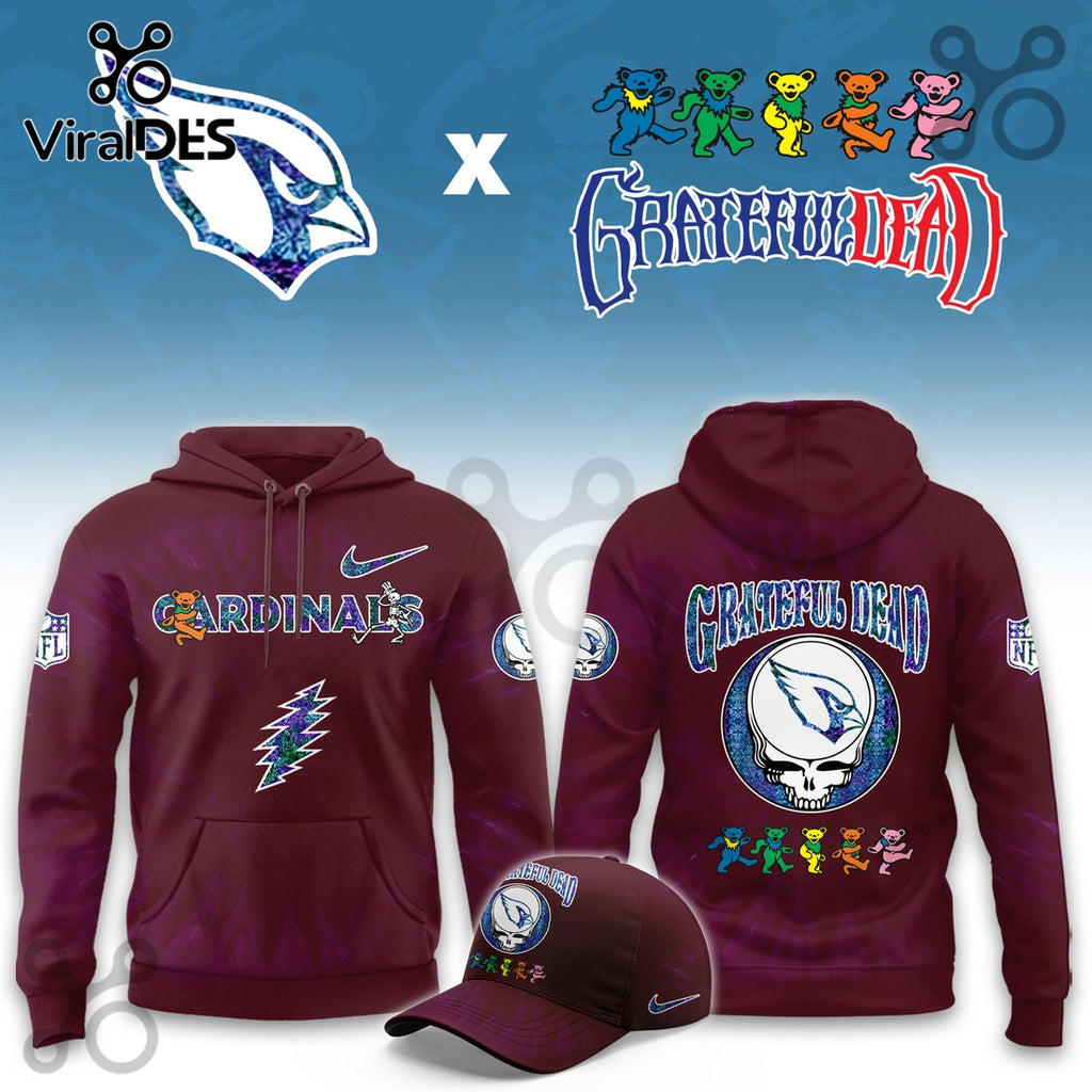 Arizona Cardinals Grateful Dead Limited Hoodie 2025