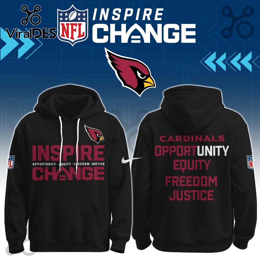 Arizona Cardinals Inspire Change Limited Editions Hoodie And Joggers