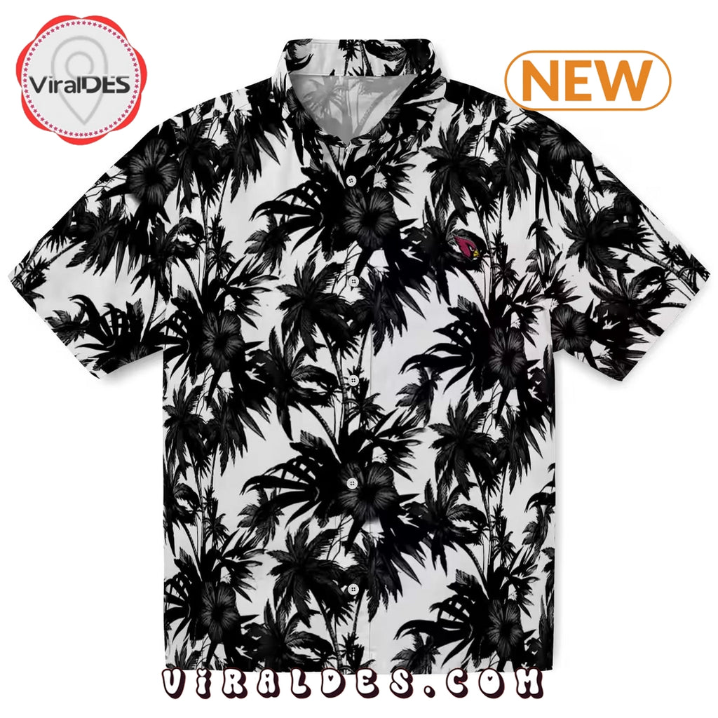 Arizona Cardinals Palm Motifs Hawaiian Shirt