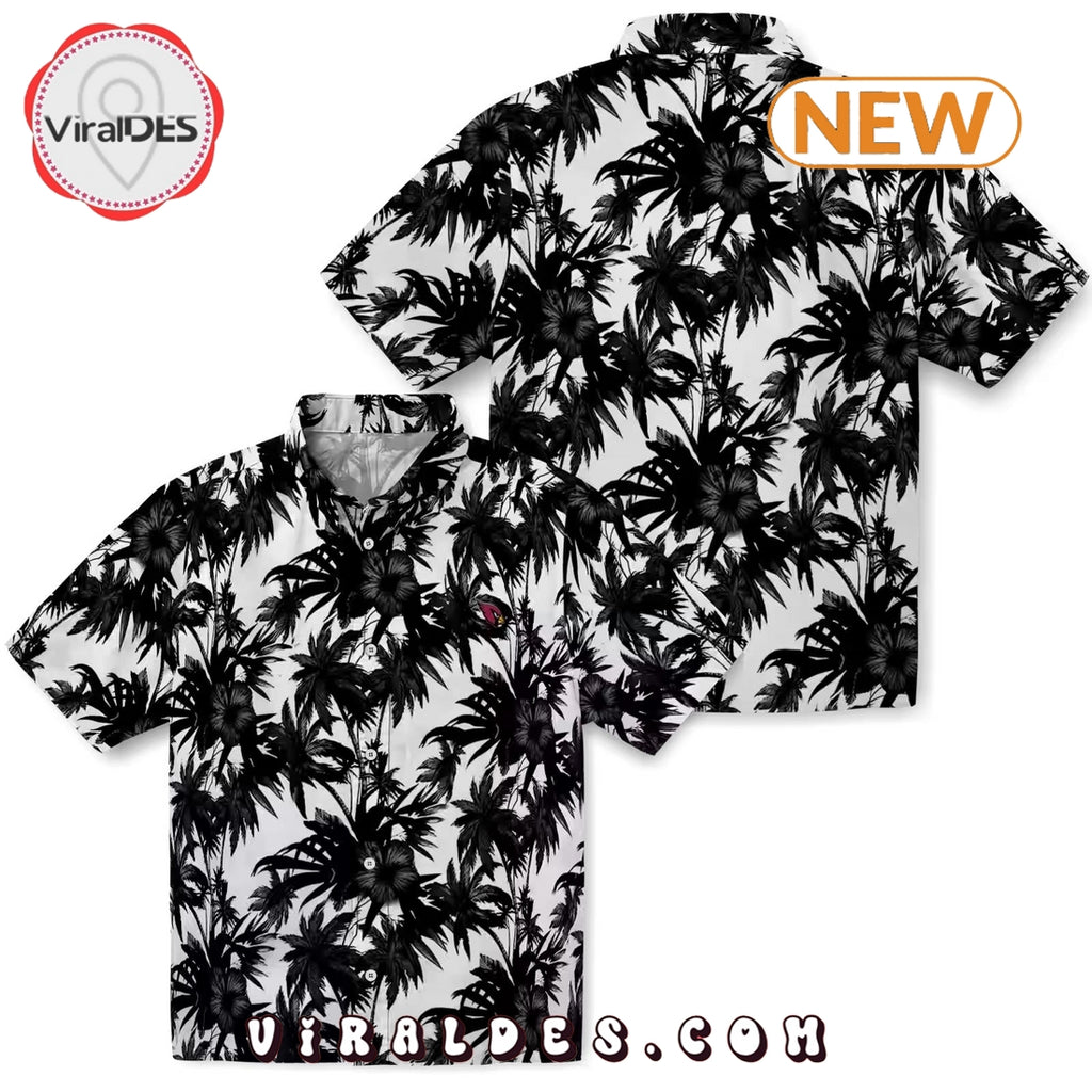 Arizona Cardinals Palm Motifs Hawaiian Shirt