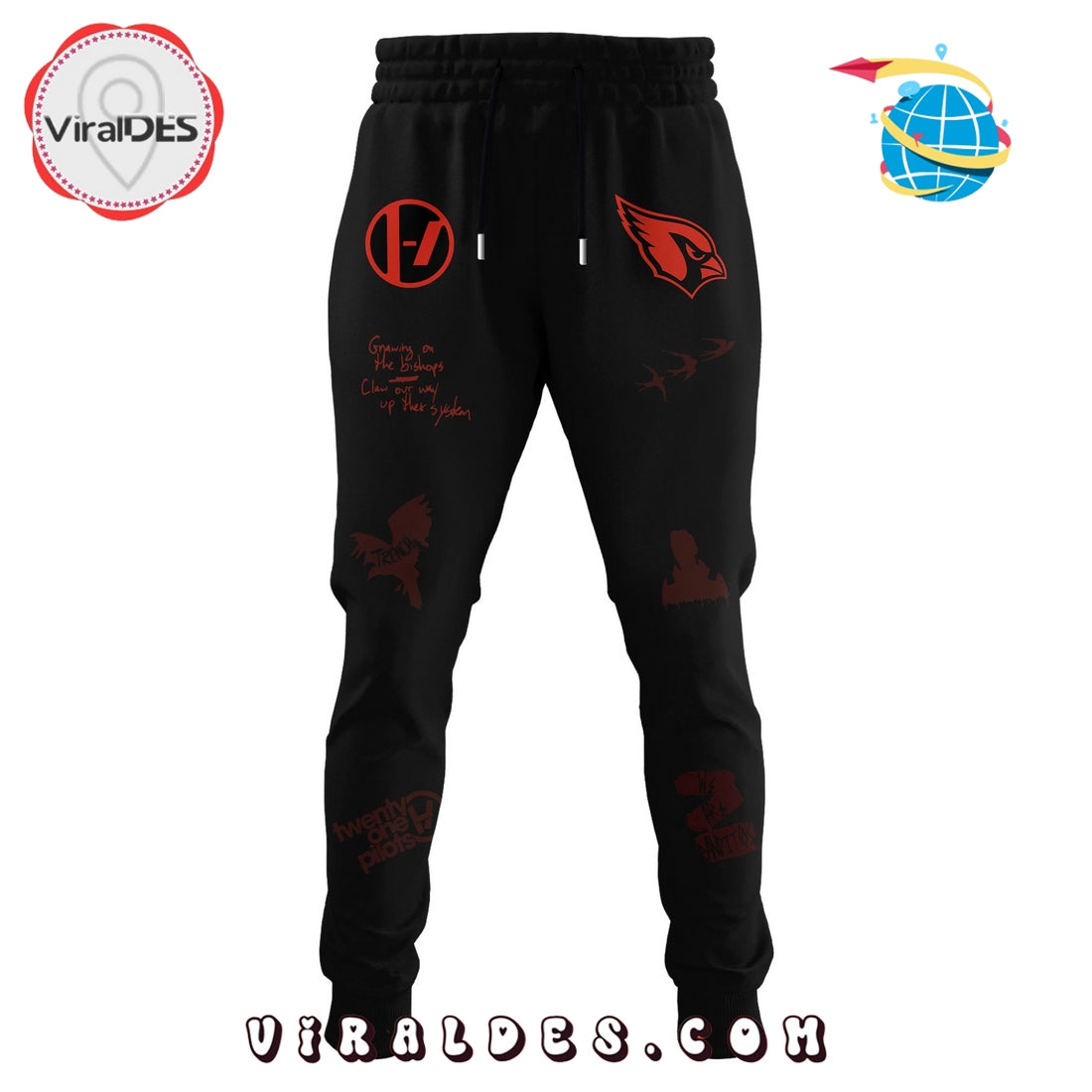 Arizona Cardinals x Twenty One Pilots Signatures Hoodie, Long Pant