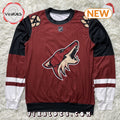 Arizona Coyotes NHL Clayton Keller 9 Wool Ugly Sweater