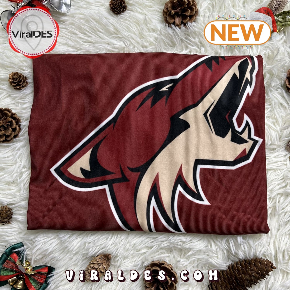 Arizona Coyotes NHL Clayton Keller 9 Wool Ugly Sweater