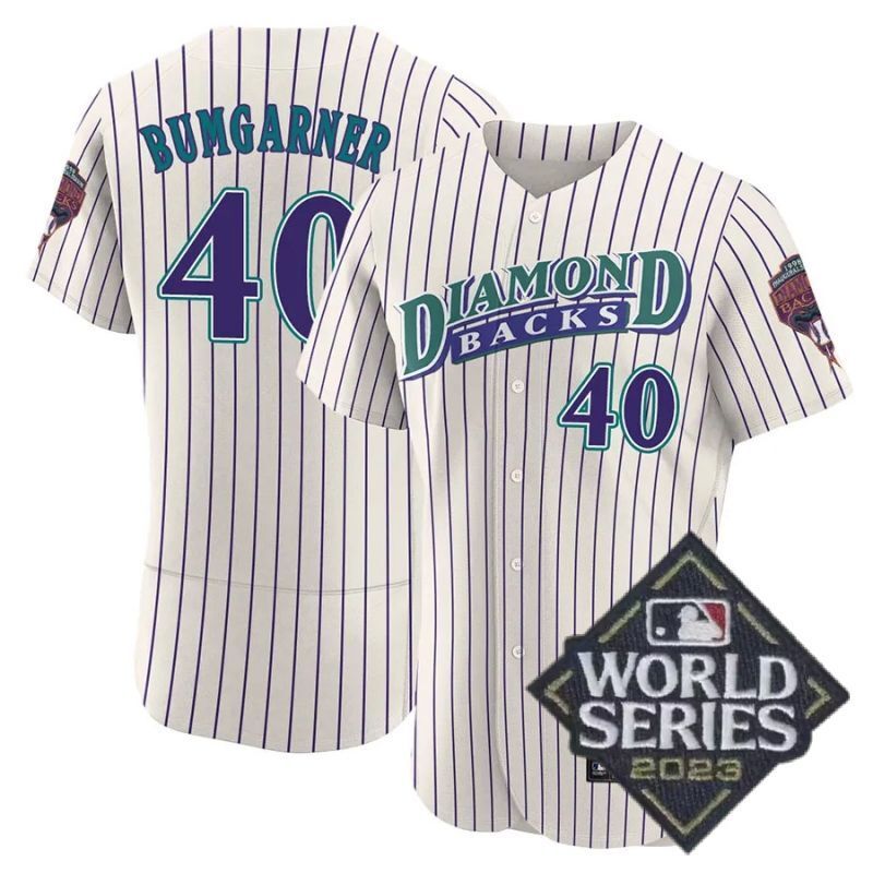 arizona diamondbacks #40 madison bumgarner throwback 1998 flex base jersey