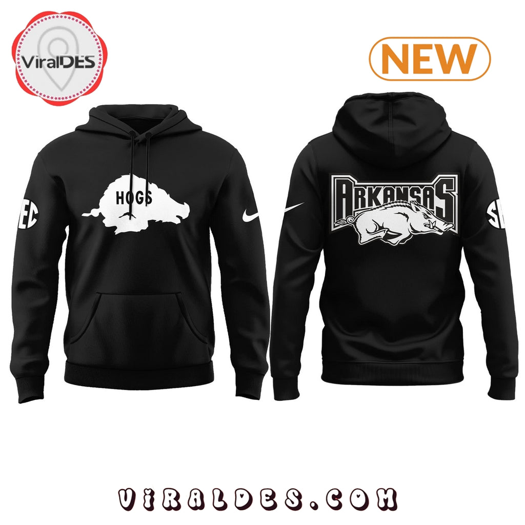Arkansas Razorbacks HOGS Black Hoodie