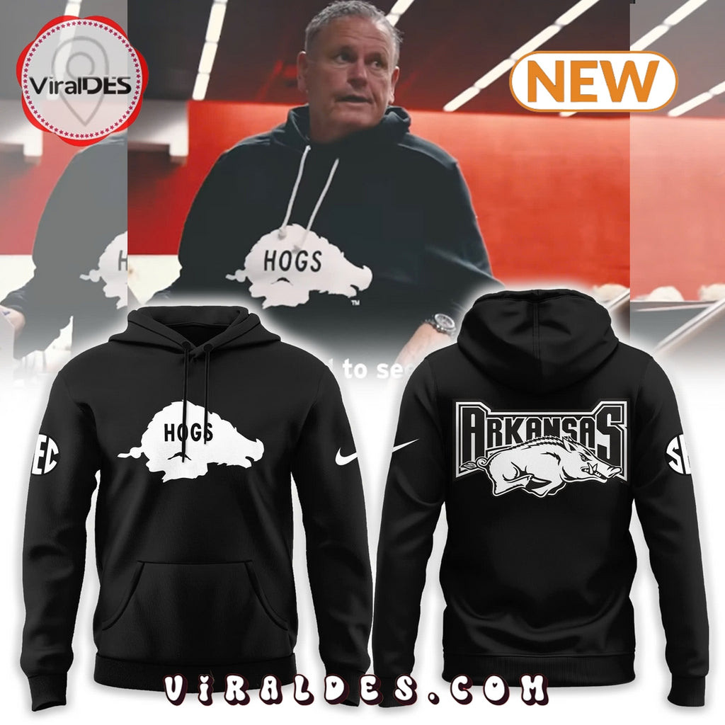 Arkansas Razorbacks HOGS Black Hoodie, Jogger