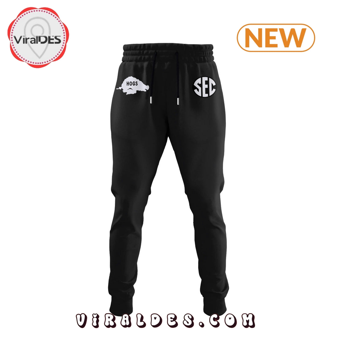 Arkansas Razorbacks HOGS Black Hoodie, Jogger