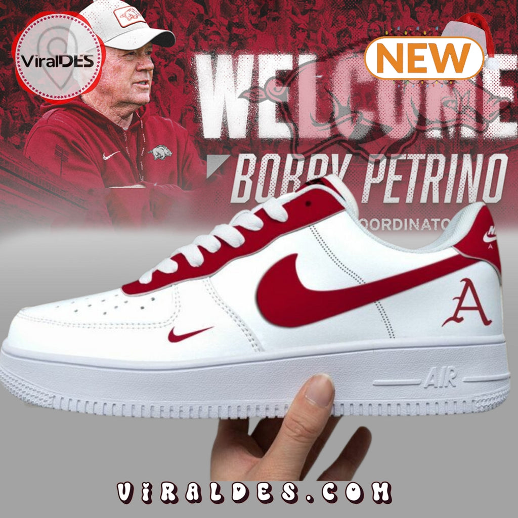 Arkansas Razorbacks x Bobby Petrino Air Force 1 Sneakers