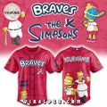 Atlanta Braves MLB The Simpsons Heritage Baseball Jersey