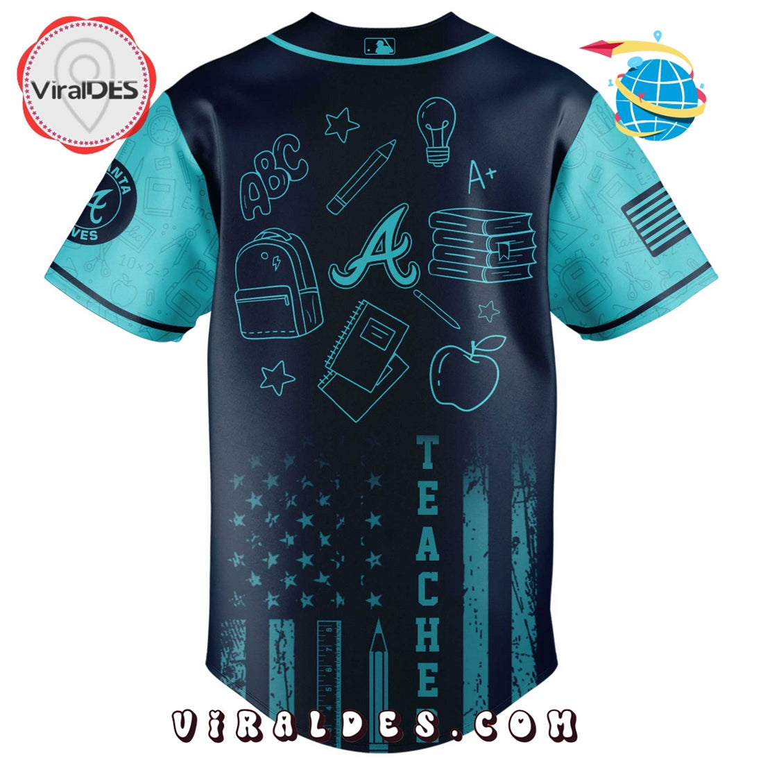 Atlanta Braves MLB x Teacher Appreciation Day Baseball Jersey
