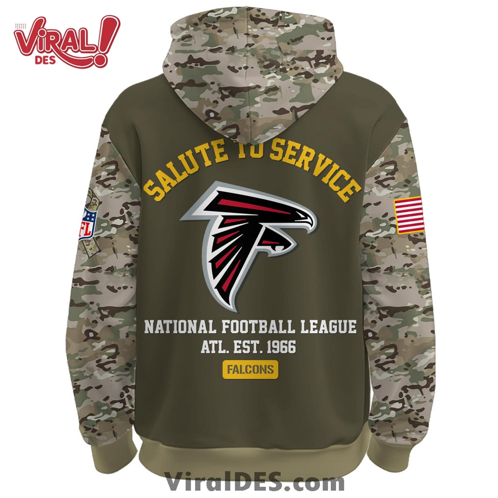 Atlanta Falcons 2025 Salute to Service Hoodie, Long Pants