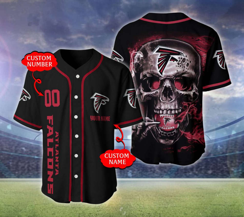 Atlanta Falcons Personalized Baseball Jersey Fan Gifts - lylyprint.com T-Shirts, Hoodie, Sweatshirt (Image 2)