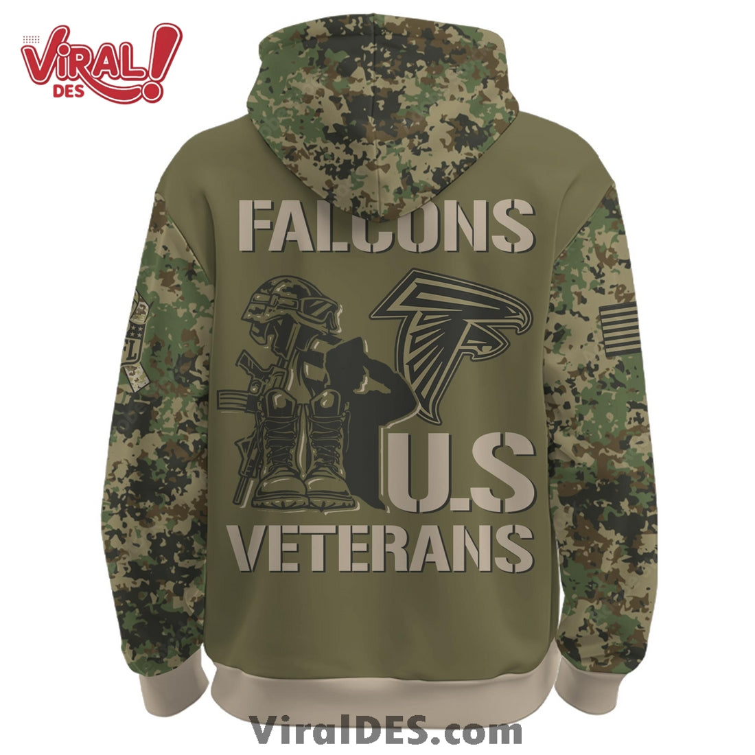 Atlanta Falcons Veteran Day 2025 Hoodie Limited Edions