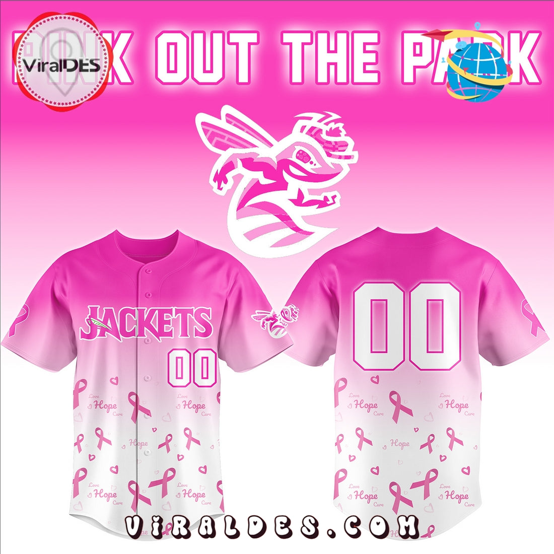 Augusta GreenJackets 2025 Pink Out The Park Jersey
