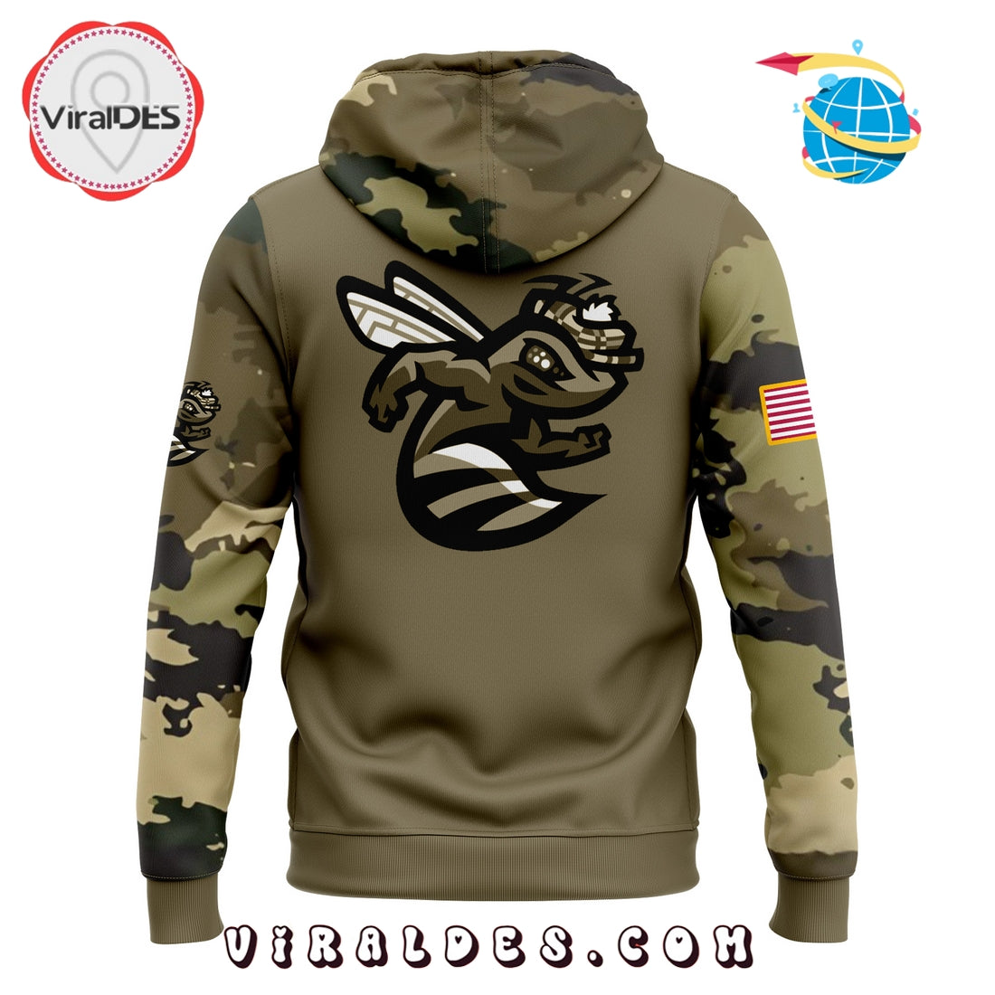 Augusta GreenJackets Military Appreciation Night Hoodie, Long Pants
