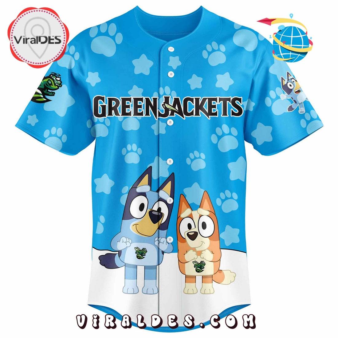 Augusta GreenJackets x Bluey Night 2025 Jersey