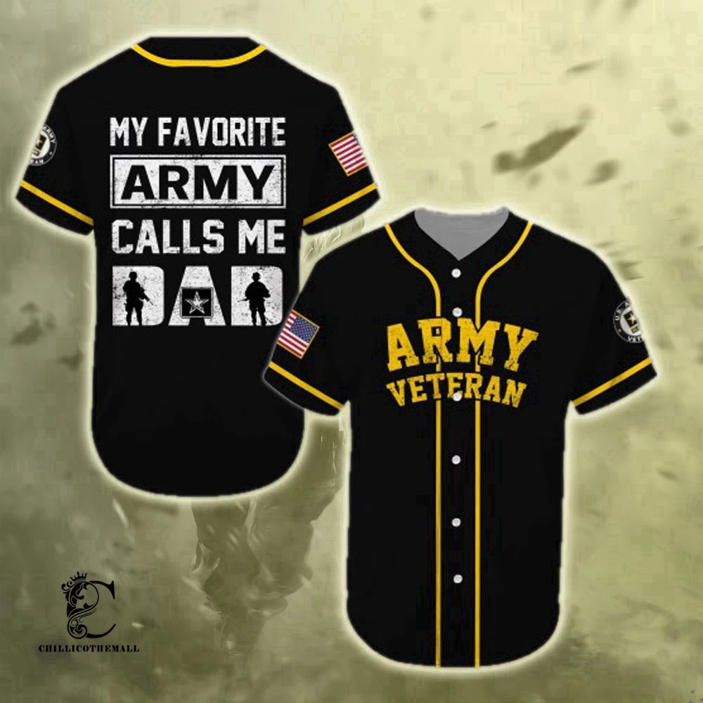 Authentic United States Army Veteran Baseball Jersey: Show Your Pride! - Aopprinter T-Shirts, Hoodie, Sweatshirt (Image 2)