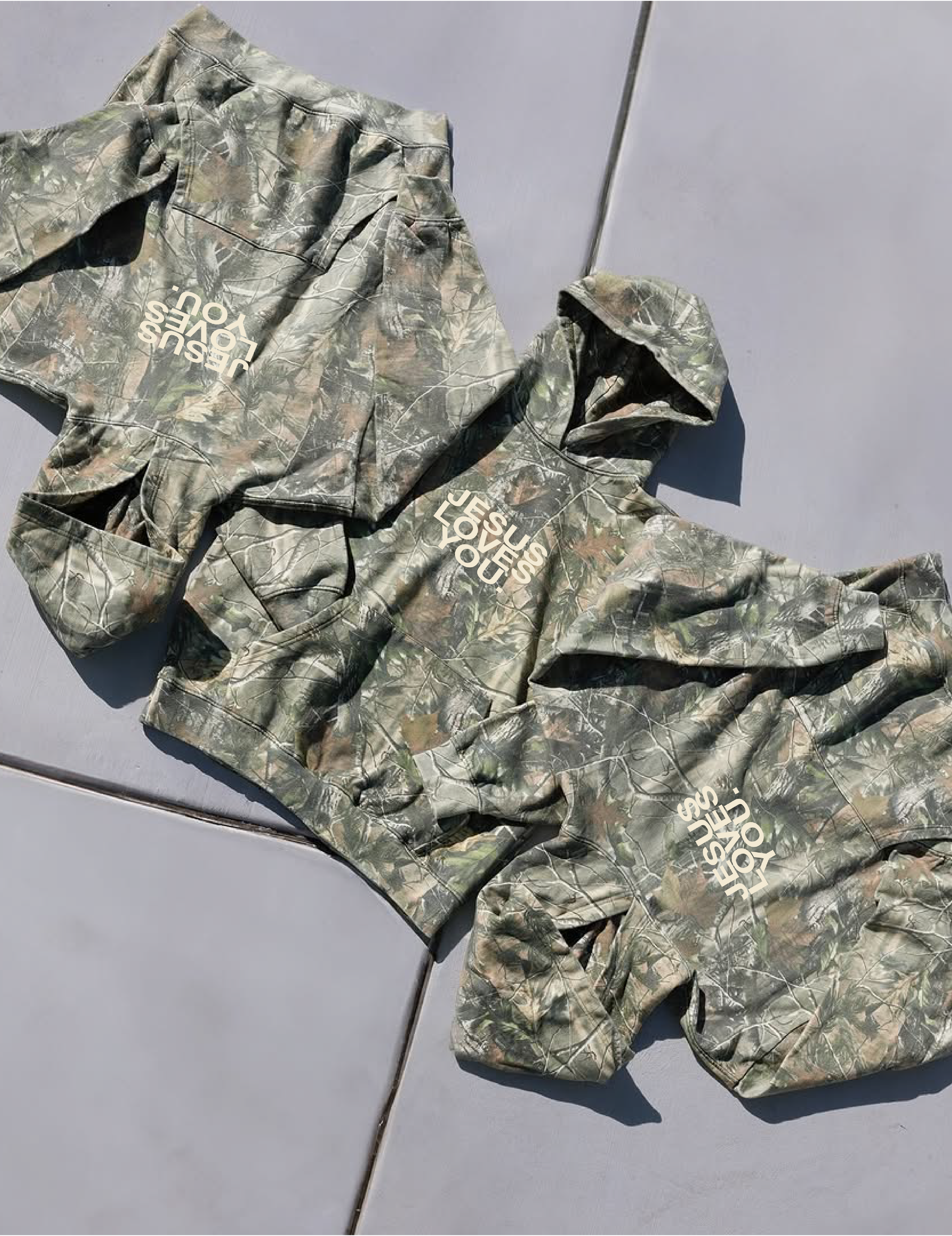 Heavyweight Camo 100% Cotton Oversized Hoodie, 14 Oz.