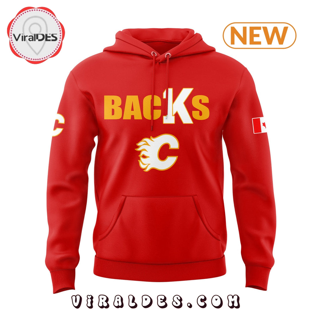 Backs Mikael Backlund!! A Calgarian Flames Hoodie
