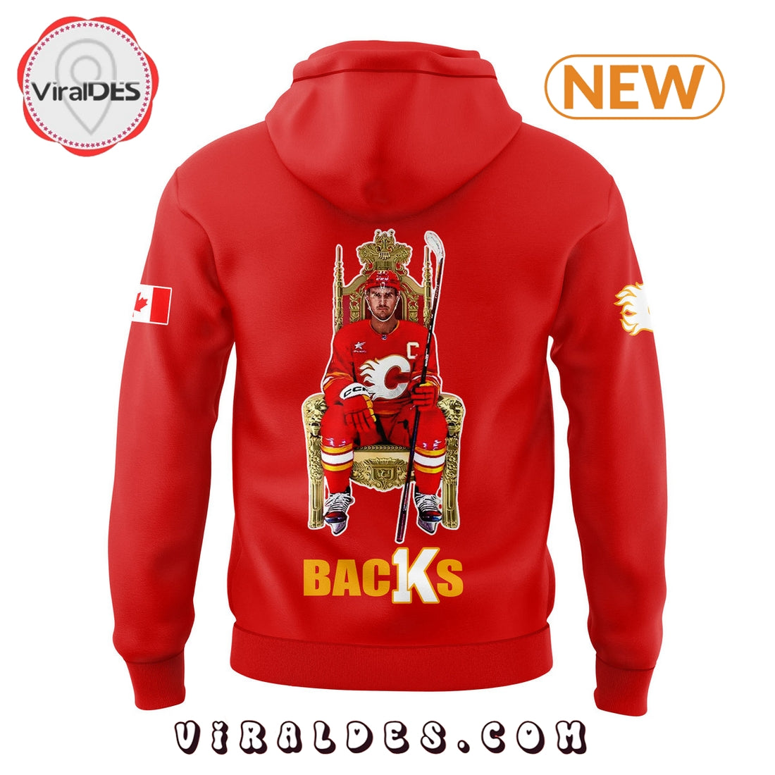 Backs Mikael Backlund!! A Calgarian Flames Hoodie