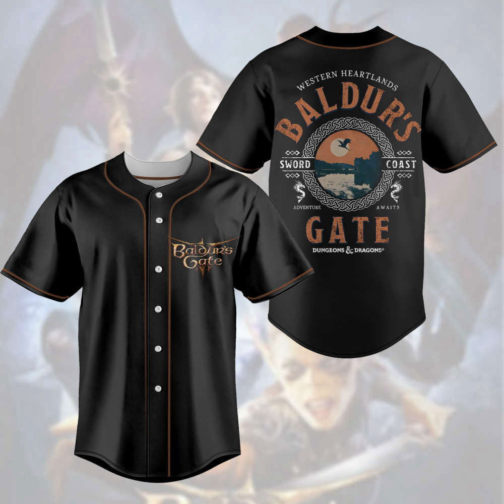 Baldur s Gate 3 Baseball Jersey Astarion High Elf Shirt - Video Game Jersey Perfect Gift for Fans (Image 2)