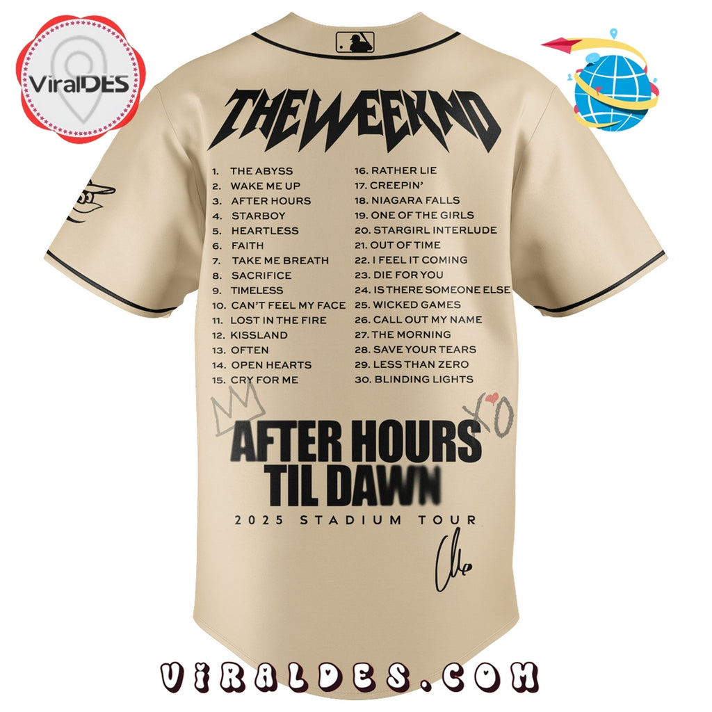 Baltimore Orioles x The Weeknd After Hours Til Dawn Baseball Jersey