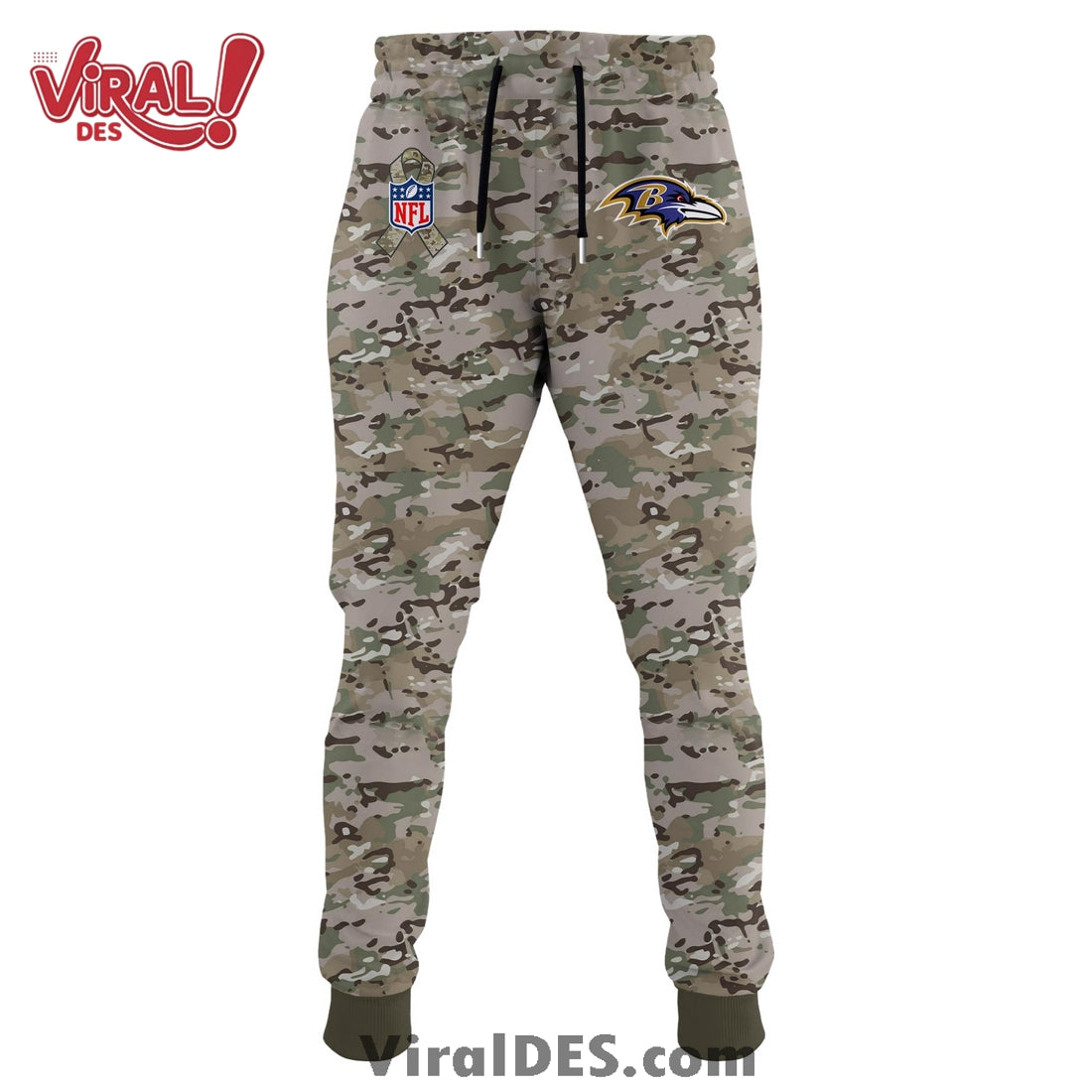 Baltimore Ravens 2025 Salute to Service Hoodie, Long Pants