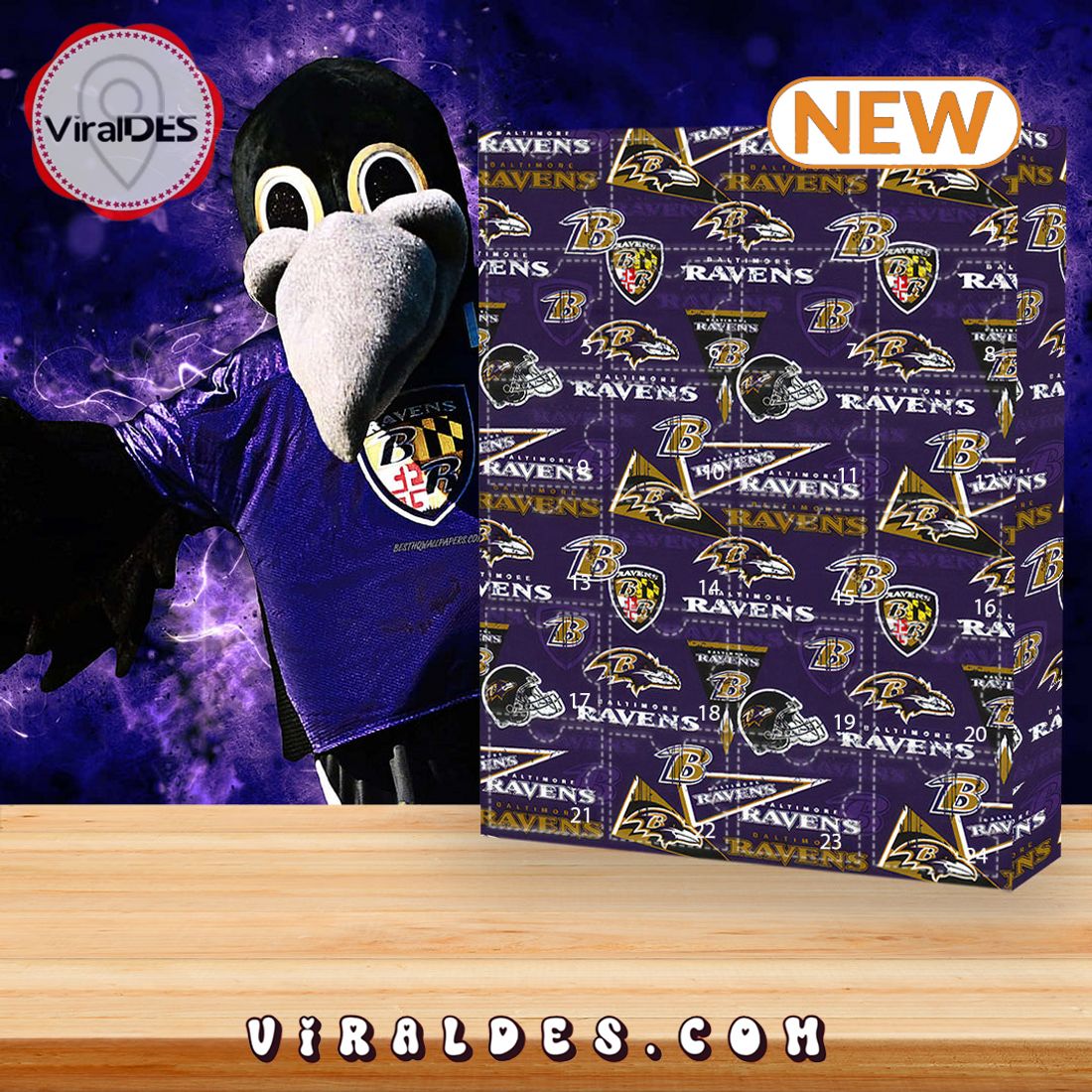 Baltimore Ravens Advent Calendar, Gifts For Fans