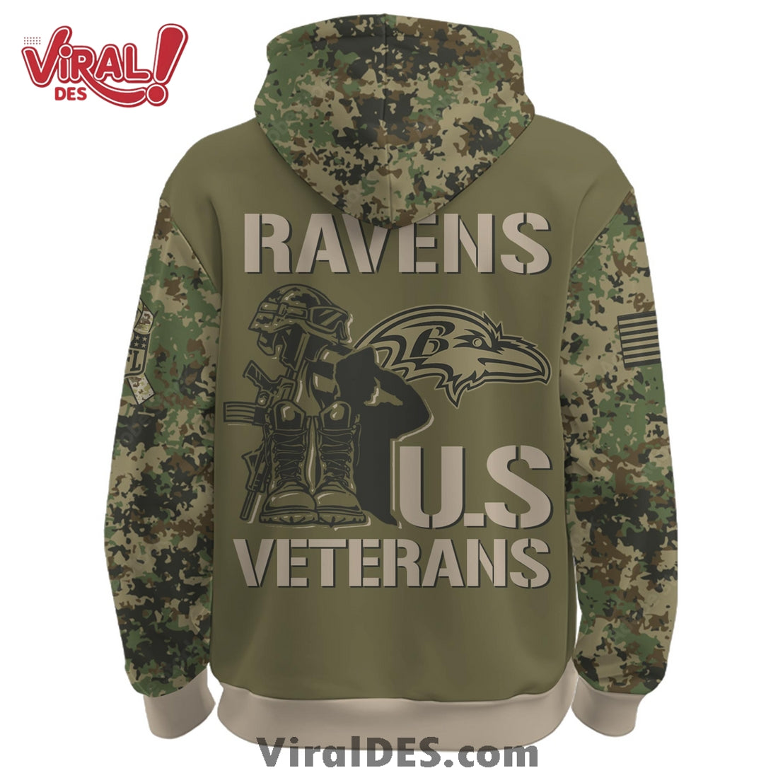 Baltimore Ravens Veteran Day 2025 Hoodie Limited Edions