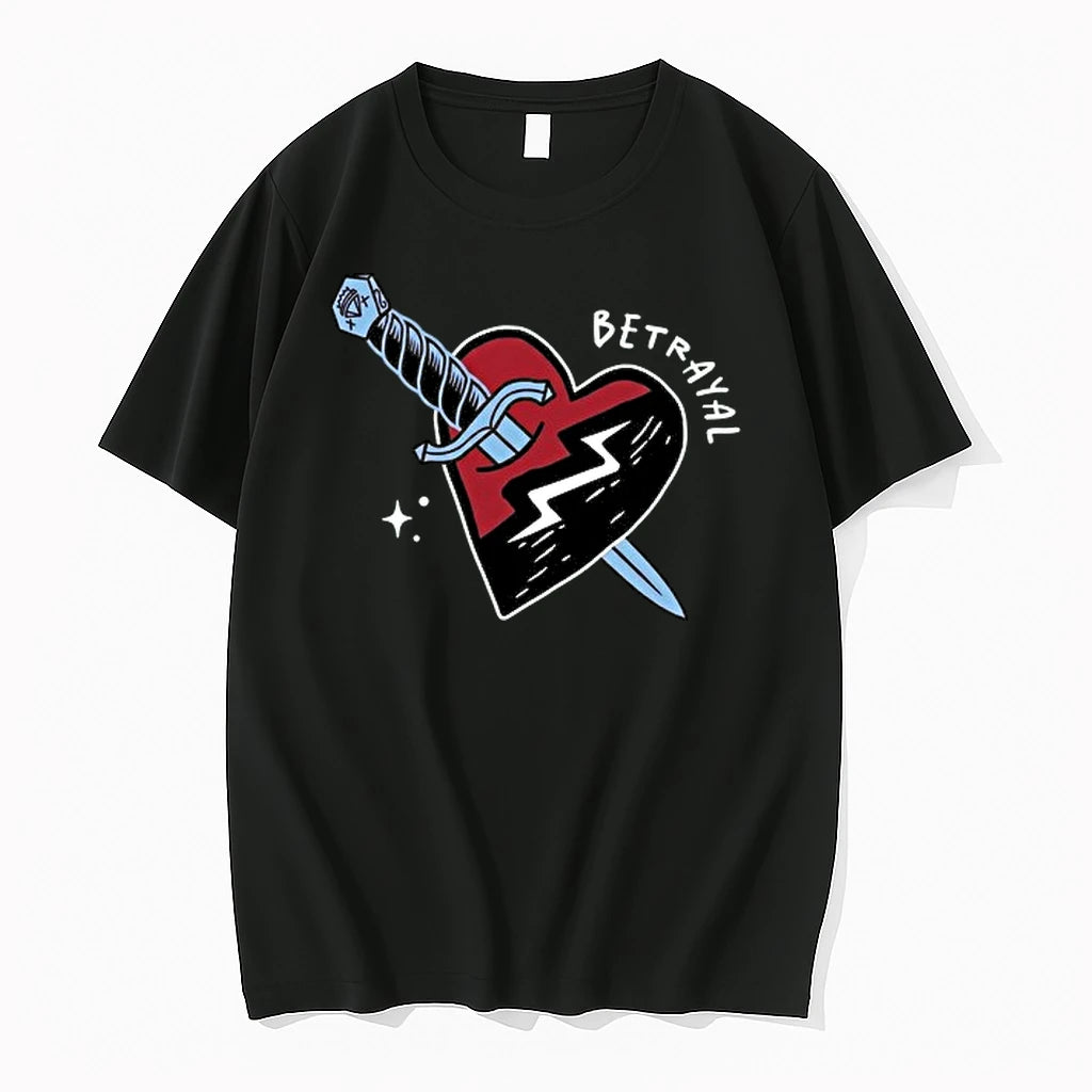 Betrayal Dagger Piercing Broken Heart Tattoo 0 Tshirts Sweater