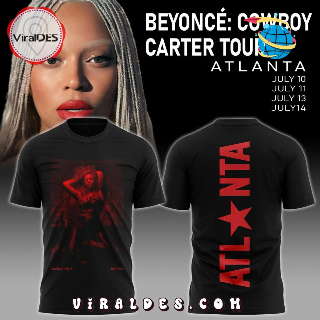 Beyonce x Atlanta Tour 2025 Black Shirt