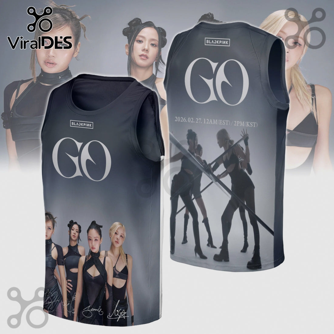 Blackpink GO Album Limited Edition K-Pop Music Shirt