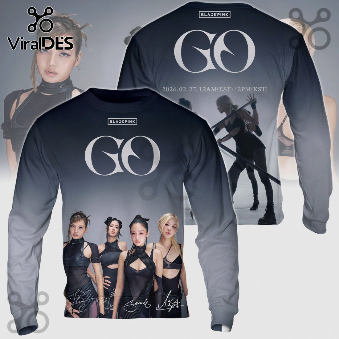 Blackpink GO Album Limited Edition K-Pop Music Shirt
