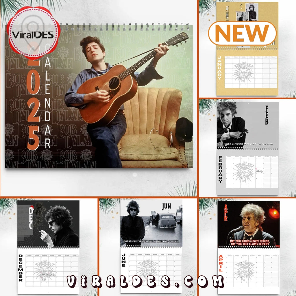 Bob Dylan 2025 Happy New Year Calendar