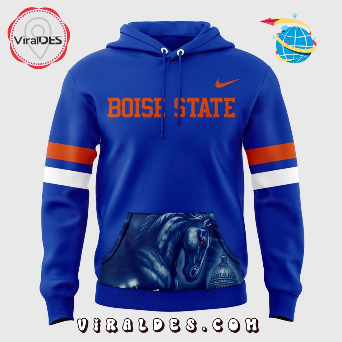 Boise State Football Blue Hoodie 2025