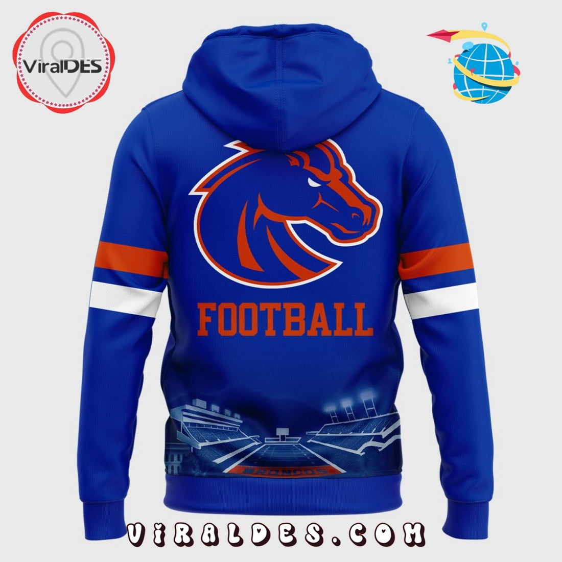Boise State Football Blue Hoodie 2025