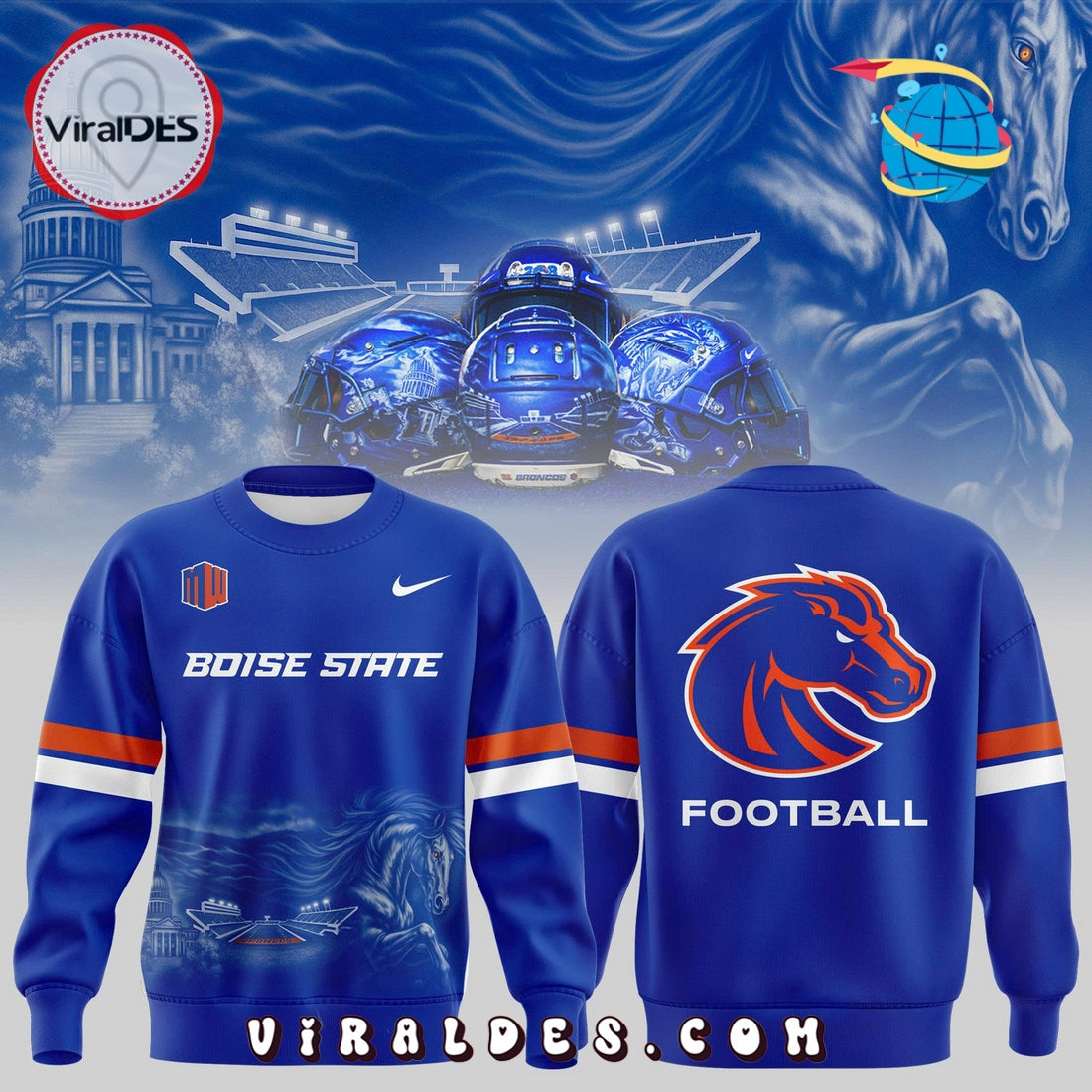 Boise State Football The Best Blue Hoodie 2025