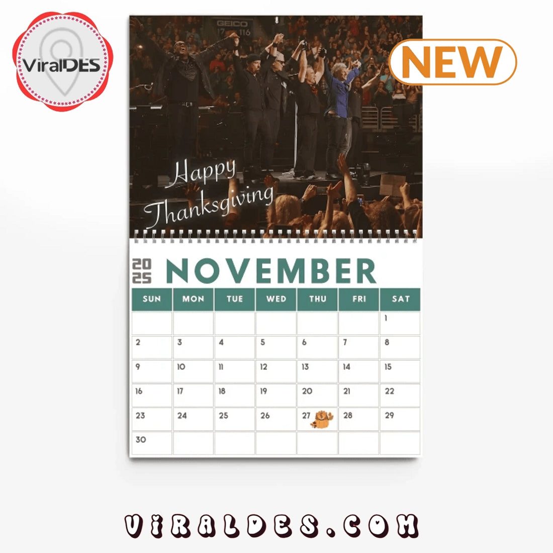 Bon Jovi 2025 New Year Calendar