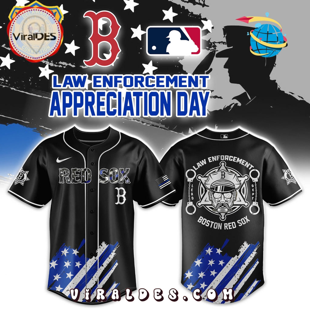 Boston Red Sox Law Enforcement Appreciation Day Baseball Jersey