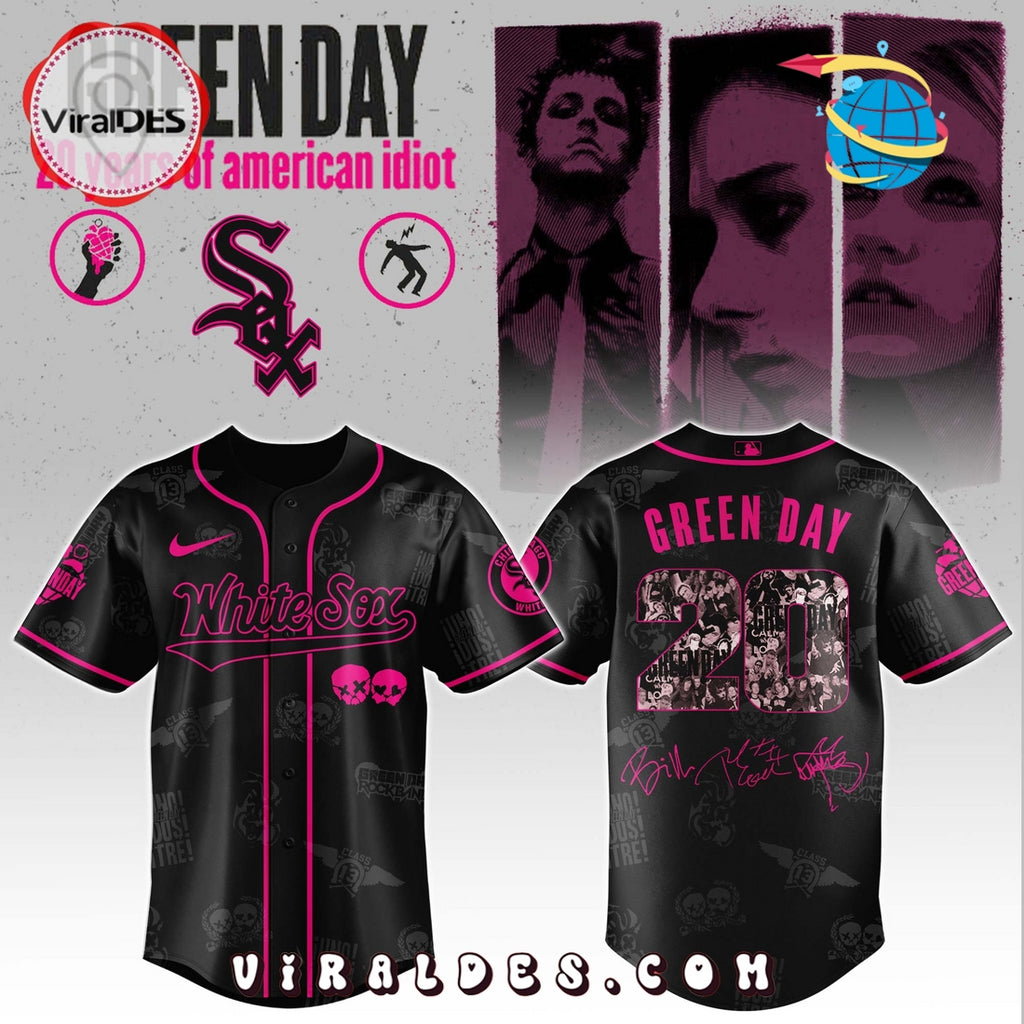 Boston Red Sox MLB x Green Day 20th Anniversary Baseball Jersey
