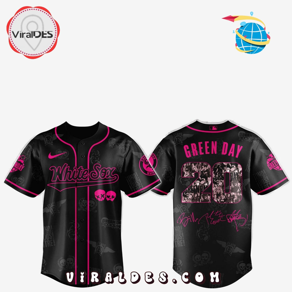 Boston Red Sox MLB x Green Day 20th Anniversary Baseball Jersey