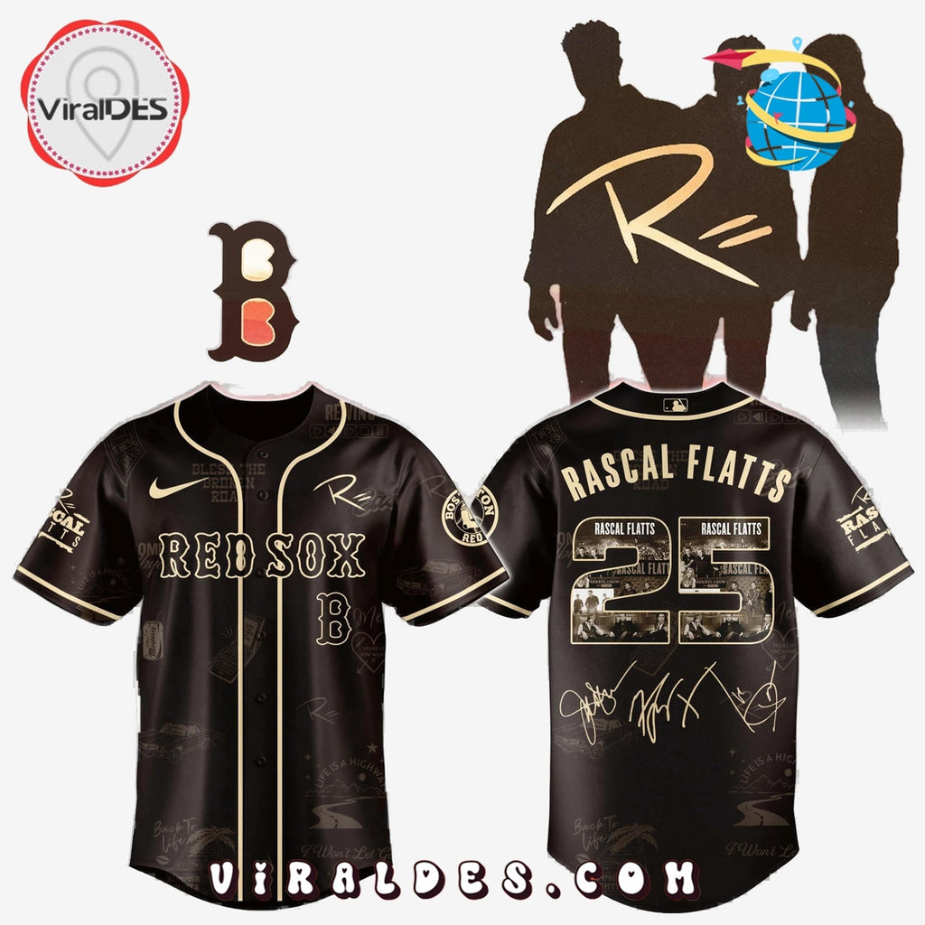 Boston Red Sox MLB x Rascal Flatts Life Is a Highway Tour Jersey
