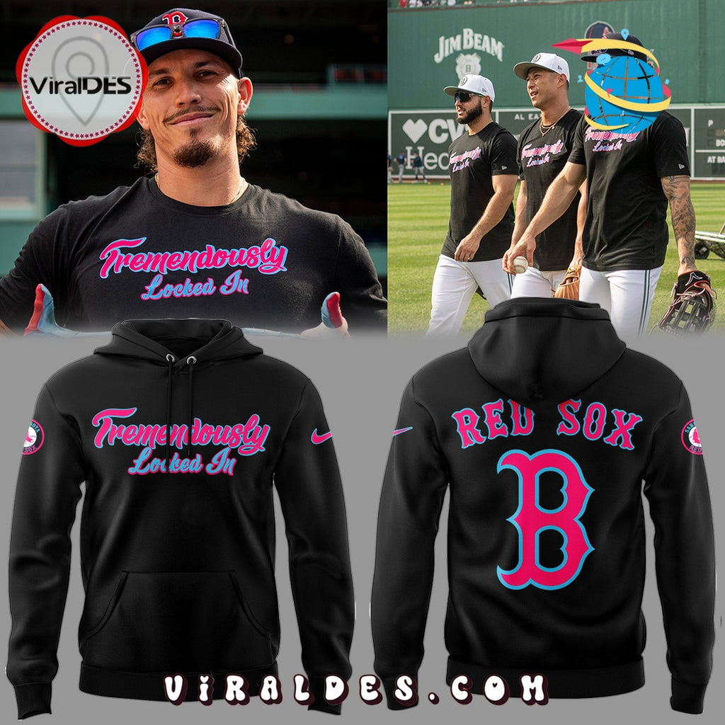 Boston Red Sox Tremendously Locked In Black Hoodie, Long Pants