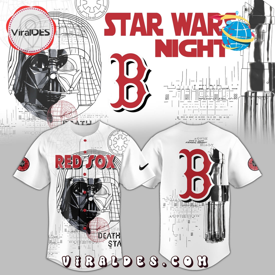 Boston Red Sox x Death Wars Night 2025 Baseball Jersey